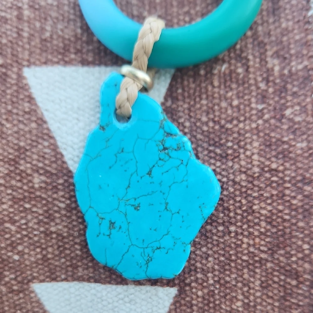 Chico's Beachy Coastal Vibes Geometric Long Necklace